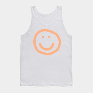 Peach Fuzz Smiley Face Pantone Color of the Year 2024 Tank Top